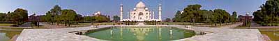 Taj Mahal - partial panorama